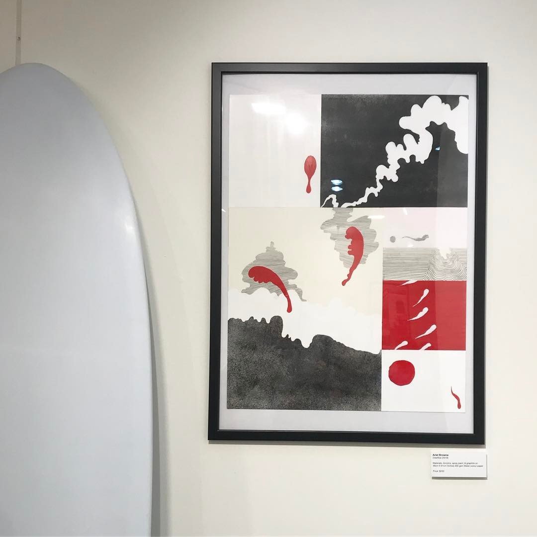 Ari Browne . Byron ripper and legend of the sea . Tonights show a @rvca_ausnz  in town .  Well done man @krooky_