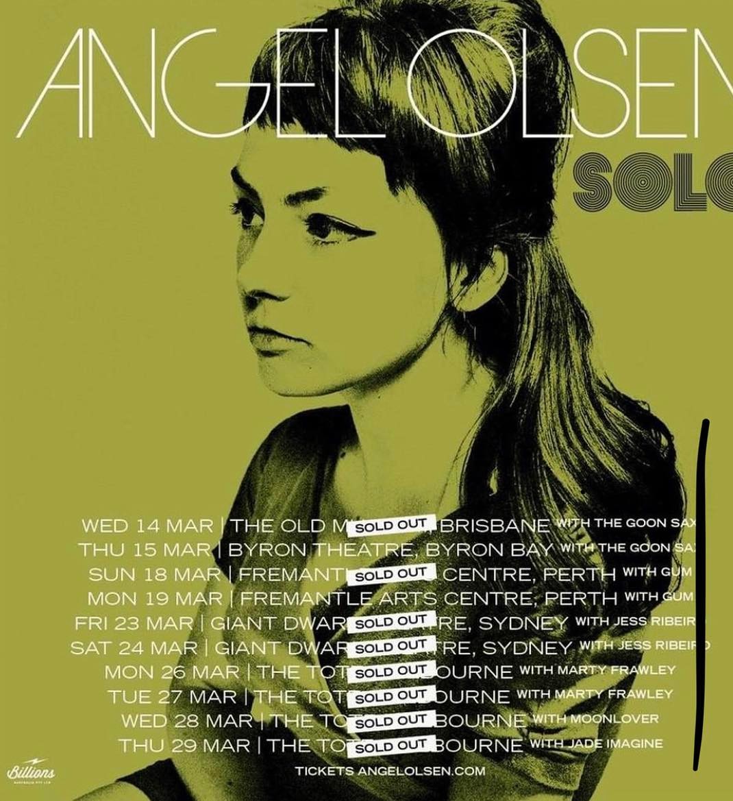 Byron folks dont miss the incredible Angel Olsen tomorrow at community centre @angelolsenmusic